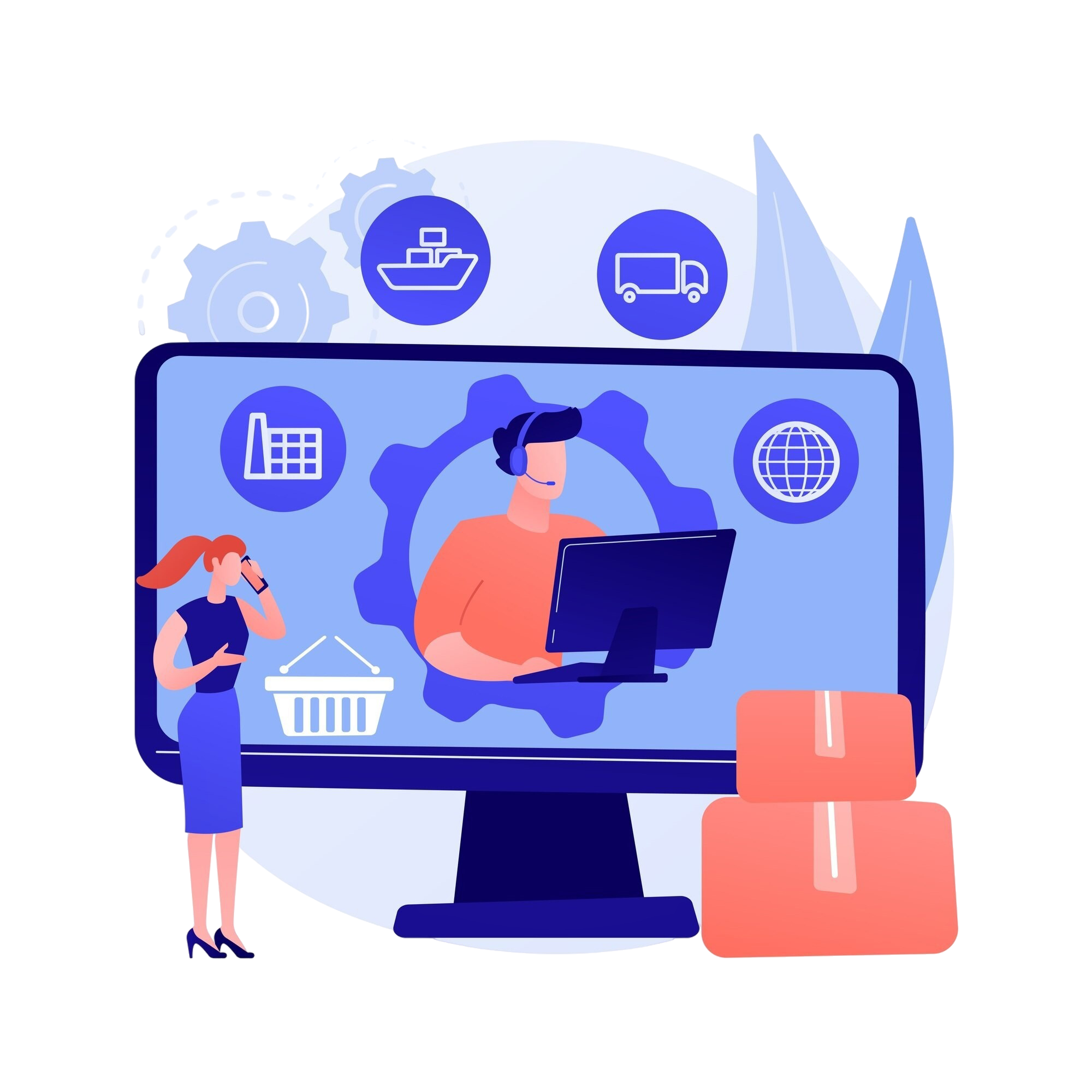Supplier Business Illustration